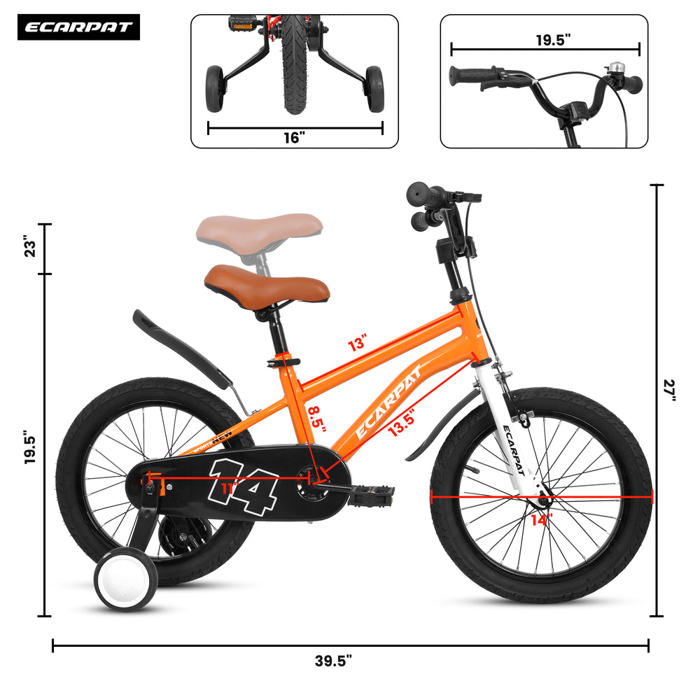 FunRide Kids Bike with Training Wheels