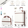 Chic Carry-On Luggage Set with Cosmetic Case