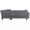 Cozy L-Shaped Sectional Sofa Set with Storage and Unique Armrests