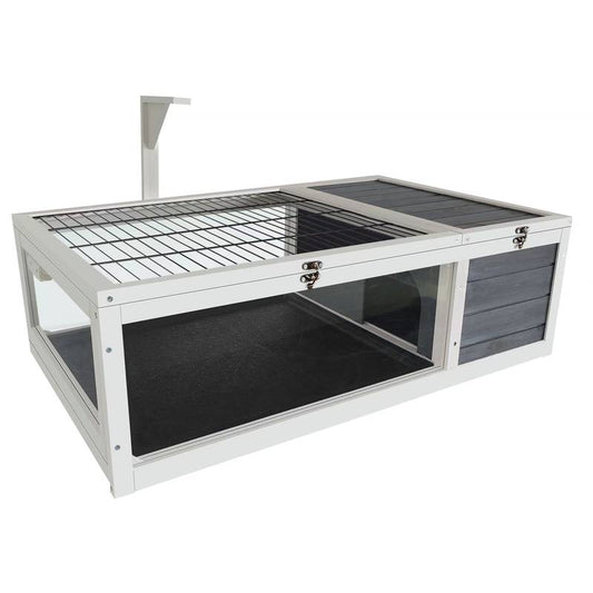 Cozy Turtle Retreat with Acrylic View and Easy Clean Tray