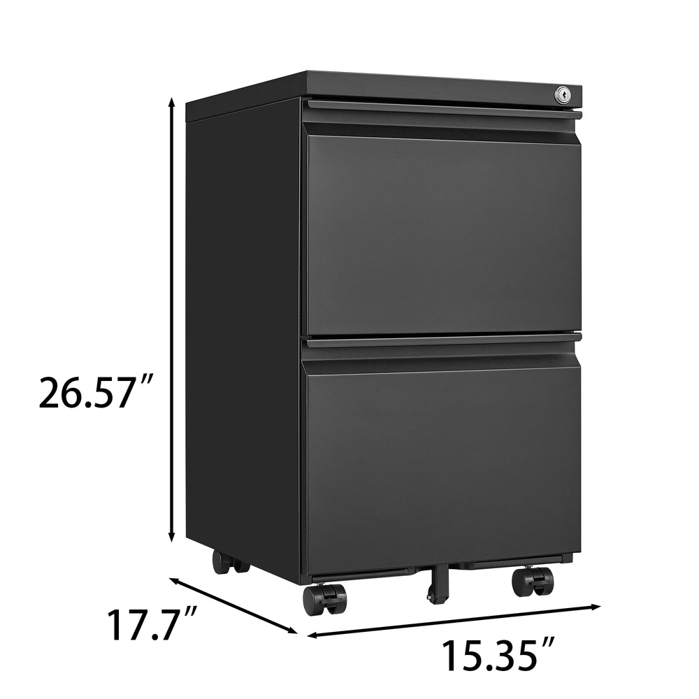 Secure Rolling File Cabinet for Home Office