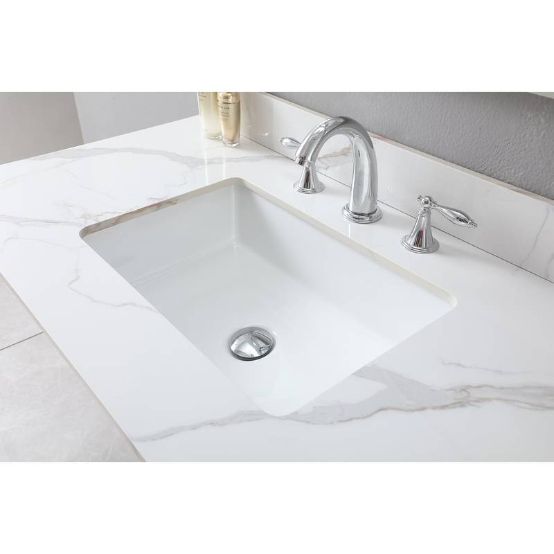 Elegant Carrara Stone Bathroom Vanity Top