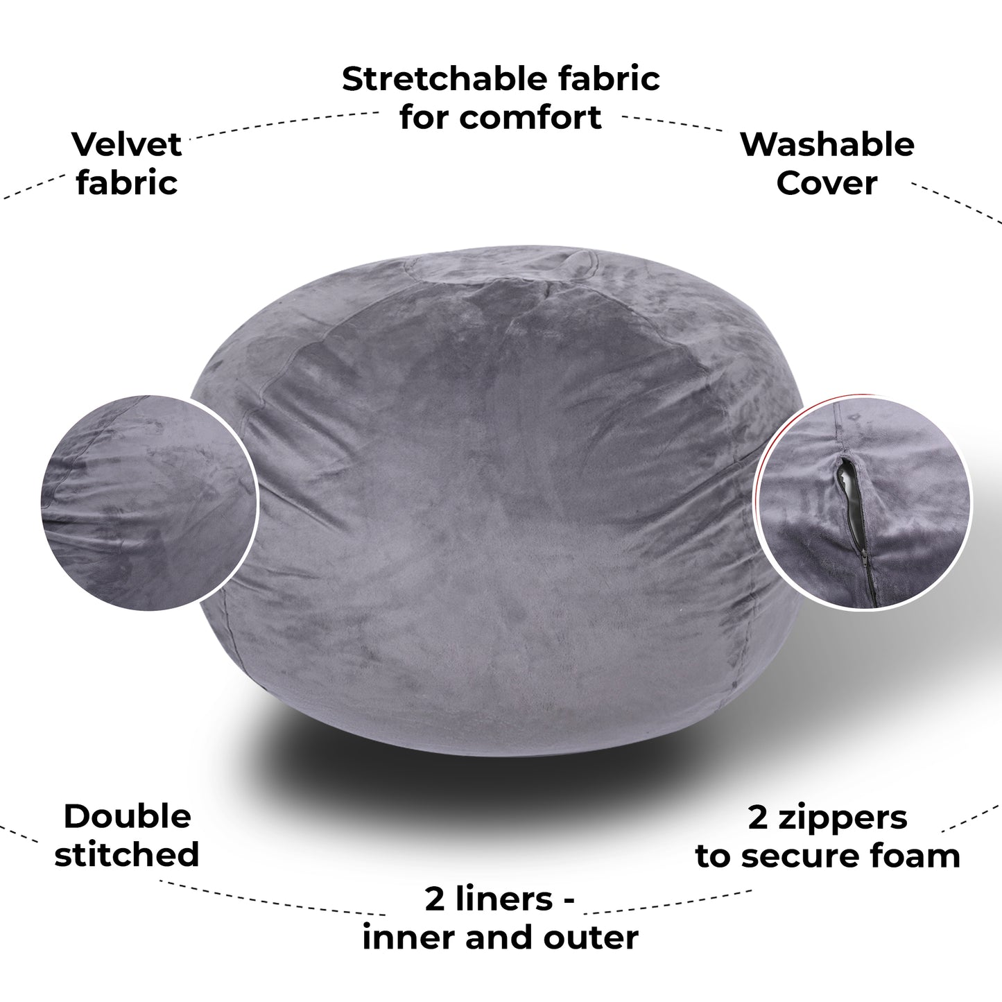 Cosy Cloud Bean Bag Chair - Comfy Lounge for All Ages