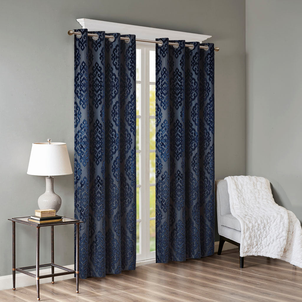 Cozy Blackout Jacquard Curtain Panel