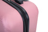 Pink Pop Luggage Duo: Lightweight Suitcases with Spinner Wheels