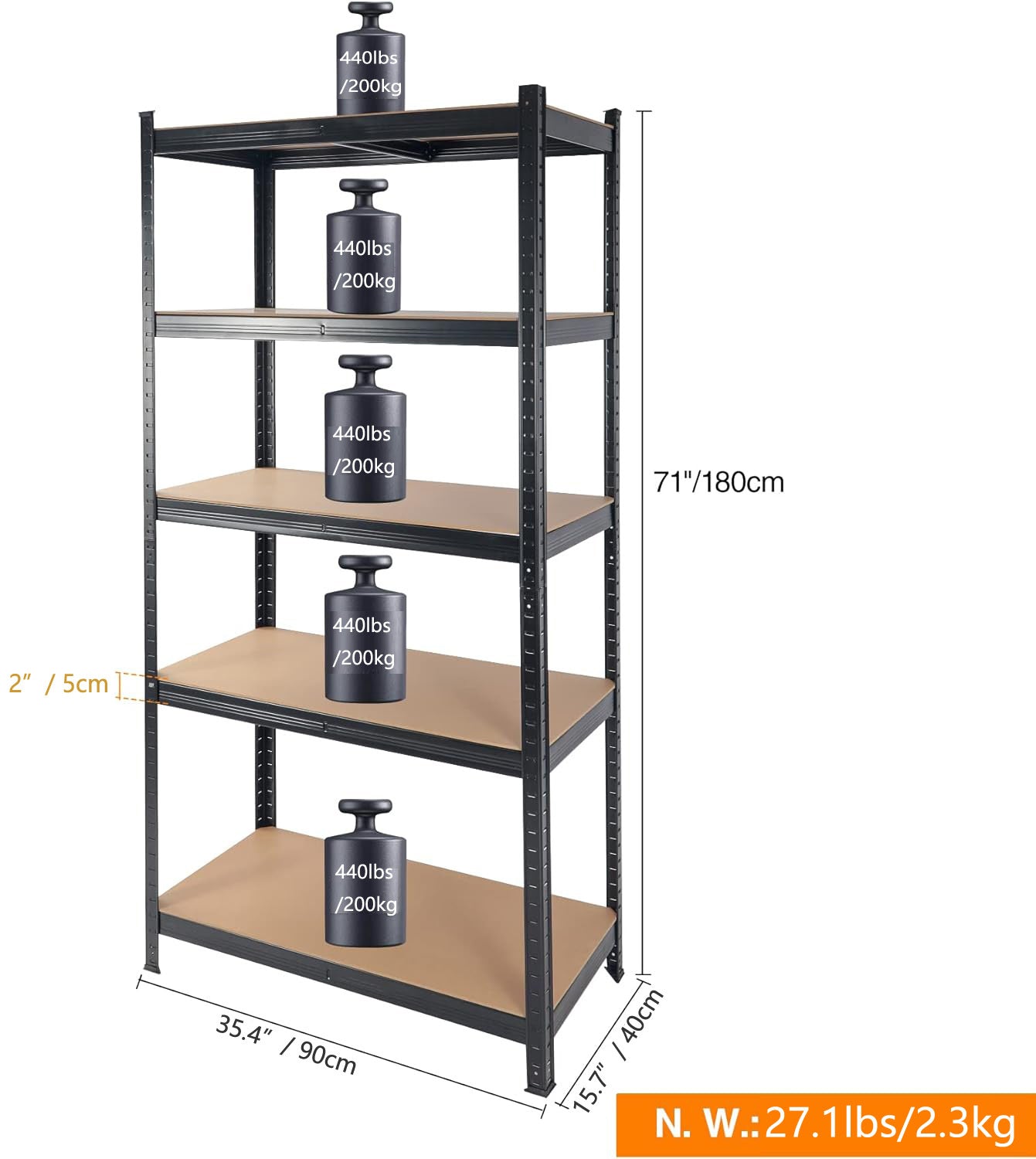 Sturdy Heavy-Duty Garage Shelves