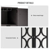 Elegant Wine & Bar Cabinet with Double Mirror Doors