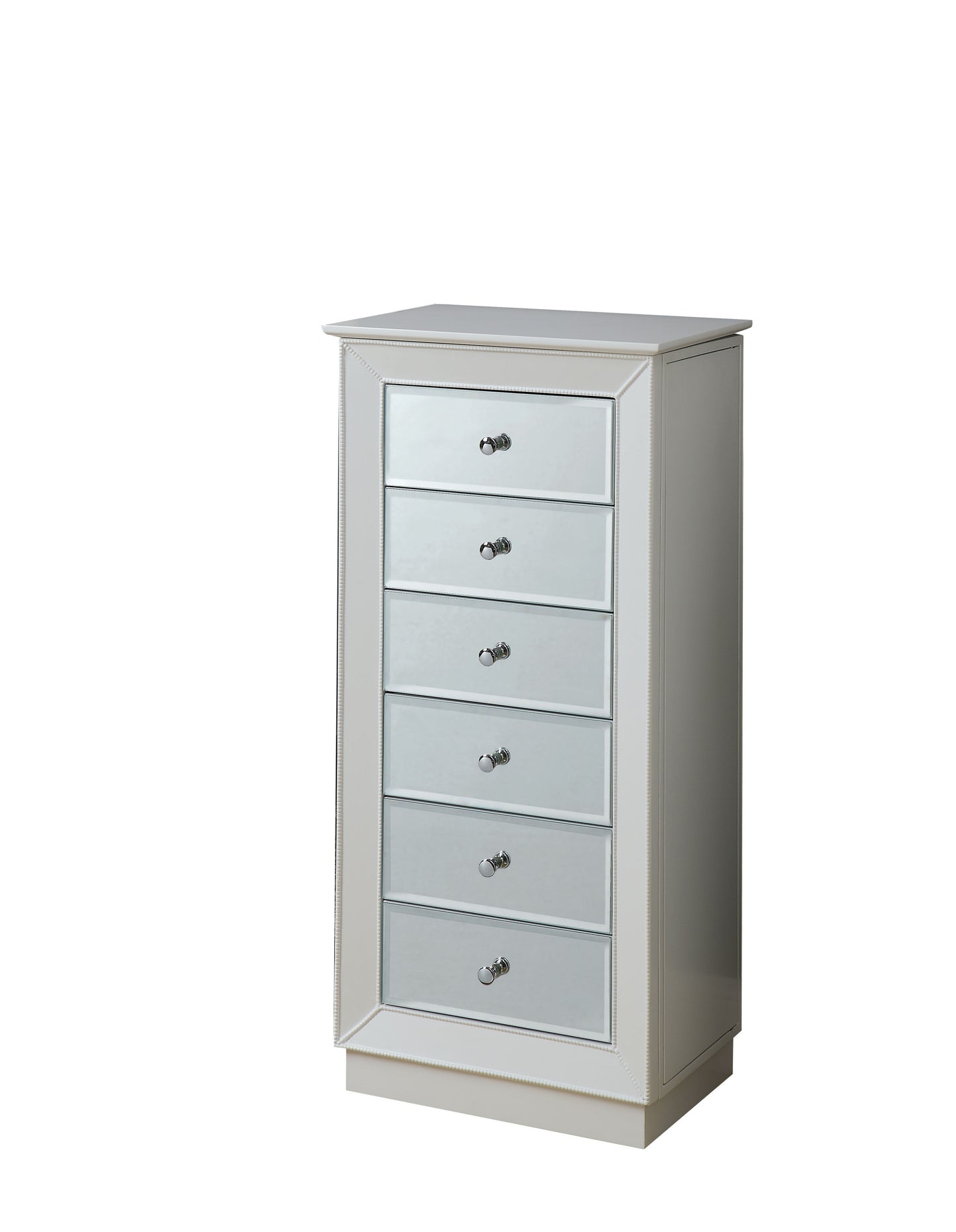 Elegant White Jewelry Armoire by ACME