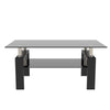 Sleek Black Glass Coffee Table