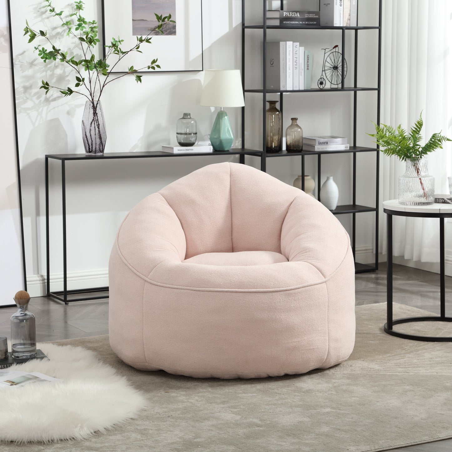 Cozy Comfort Bean Bag Sofa with Footrest