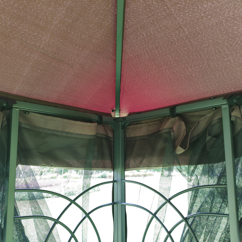 Cozy Garden Gazebo with Ventilated Roof & Mosquito Net