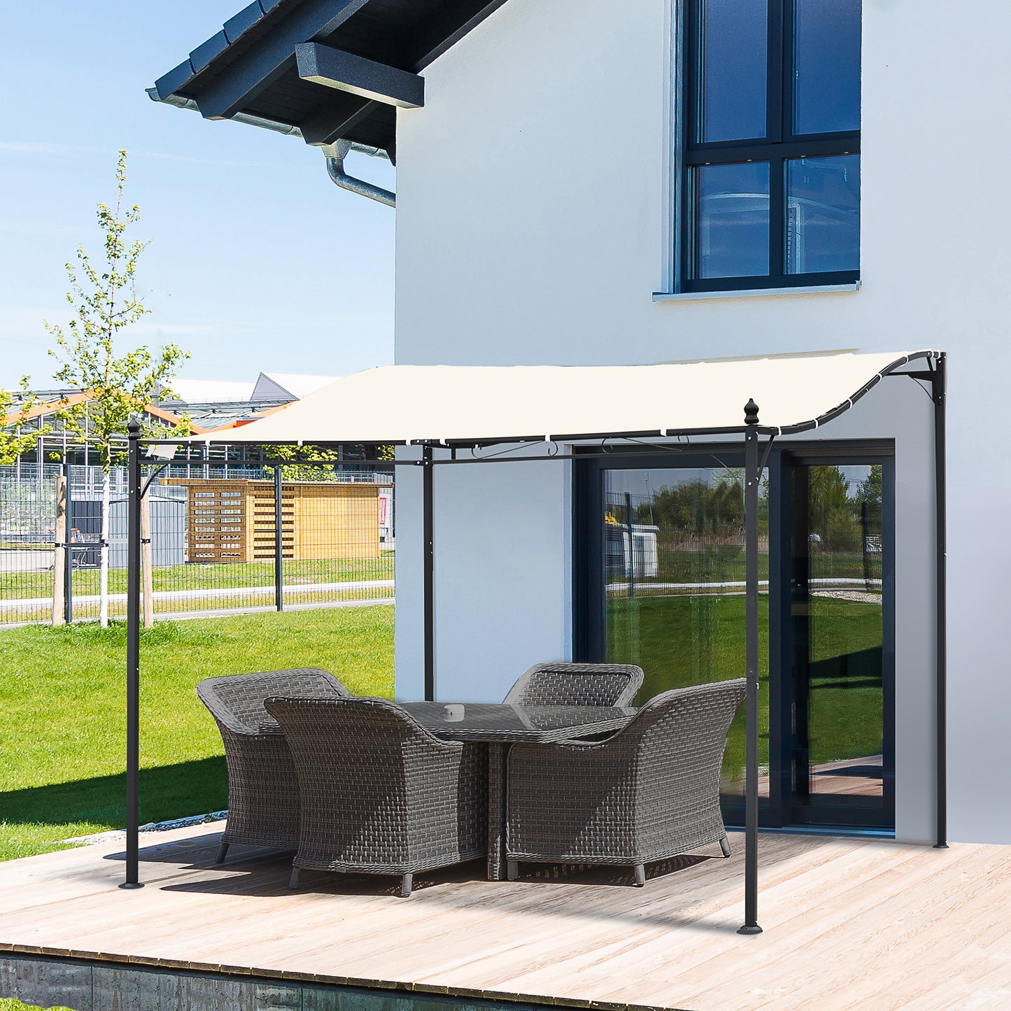 SunnyShade Outdoor Pergola Canopy - Stylish & Weather-Resistant for Your Backyard✨