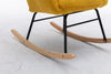 Cozy Yellow Mid-Century Rocking Chair