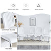 Chic White Dining Chair Set