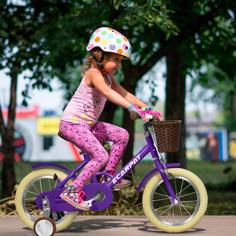 Little Rides Girls' Bike with Training Wheels