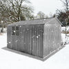 Stylish Grey Garden Shed with Window