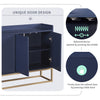 Navy Chic Storage Buffet: Elegant Organization for Your Home