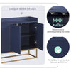 Navy Chic Storage Buffet: Elegant Organization for Your Home
