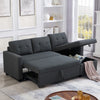 Cozy Grey Convertible Sofa with Storage Chaise