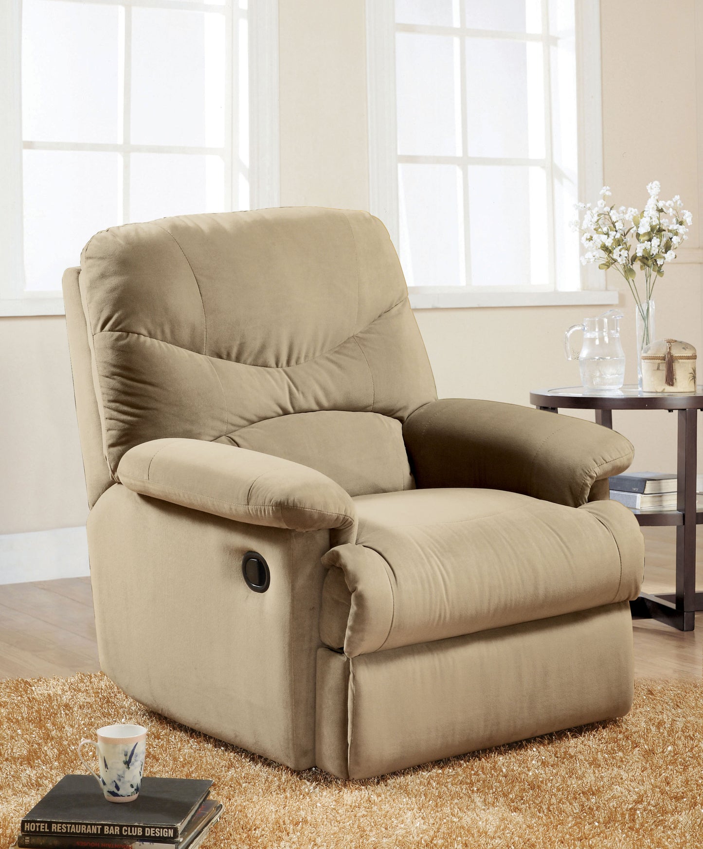 Cozy Beige Motion Recliner