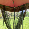 Cozy Garden Gazebo with Mosquito Net and Breezy Double Roof