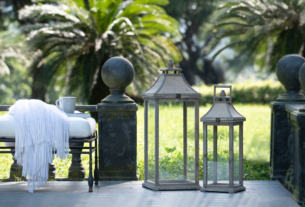 Charming Wooden Lantern for Home & Garden Decor