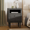 Sleek Double Drawer Nightstand