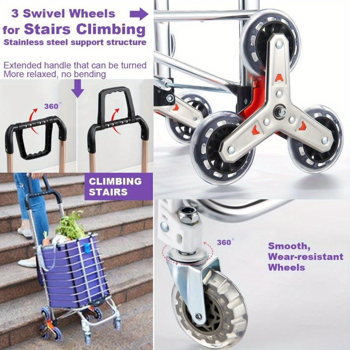 Stair Climber Shopping Cart