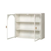 Chic Woven White Wall Cabinet