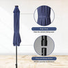 Cozy Glow Solar Patio Umbrella