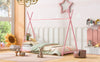 Charming Pink Twin House Bed