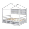 Cozy Haven Bed with Roof & Storage