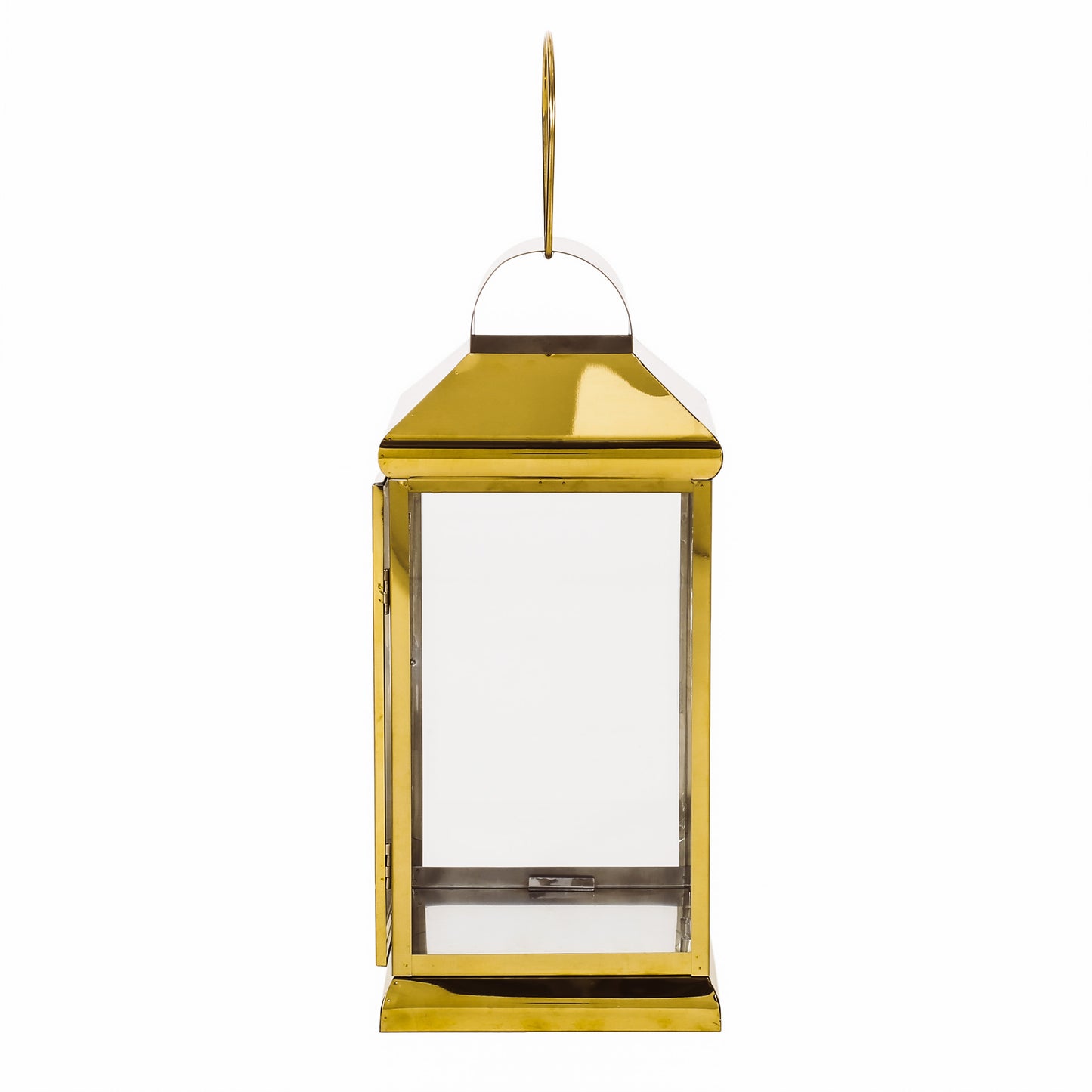 Shimmering Stainless Steel Lantern