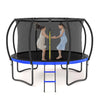 FunJump Trampoline with Safety Net and Ladder - Black & Blue