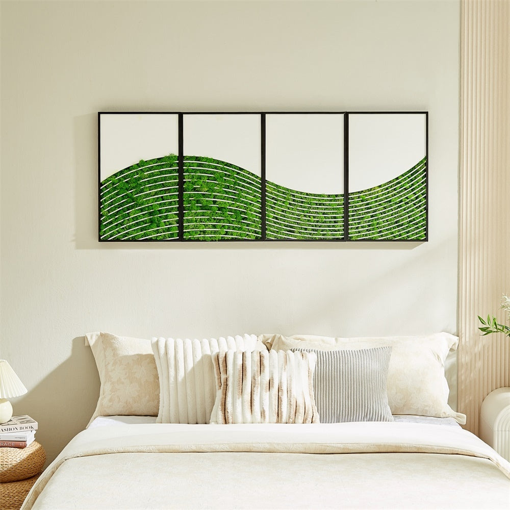 Mossy Wave Metal Wall Art Set