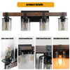 Rustic Farmhouse 4-Light Vanity Sconce