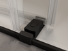 Sleek Soft-Close Frameless Shower Door in Matte Black