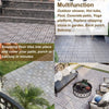 Acacia Interlocking Deck Tiles - Light Gray Outdoor Flooring