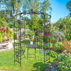 Chic Black Garden Arch for Celebrations