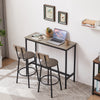 Chic Grey Bar Table Set with Cozy Stools