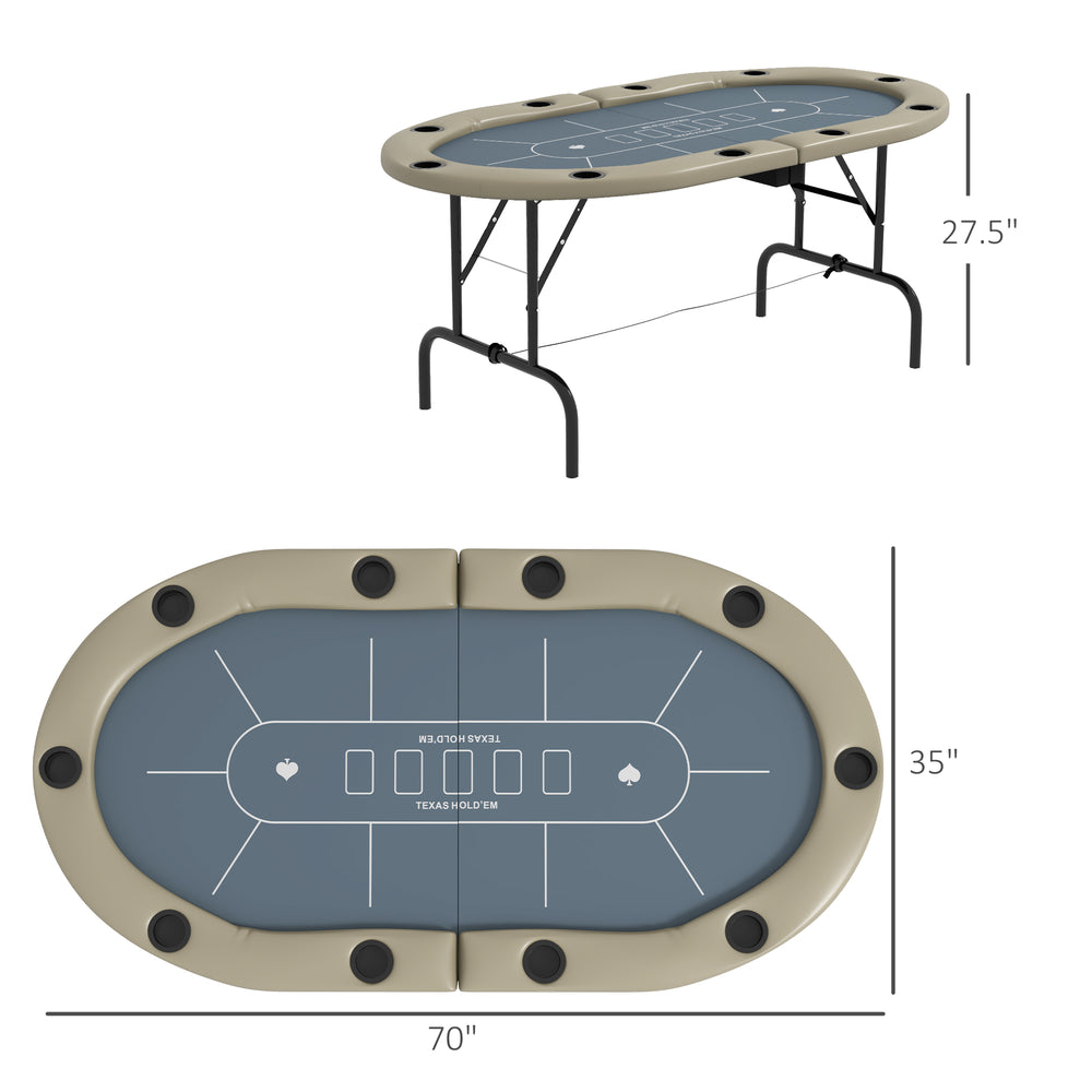 Ultimate Foldable Poker Table: Fun for Ten!