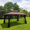 Cozy Garden Gazebo with Ventilated Roof & Mosquito Net