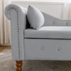 Velvet Dream Lounge Chair with Storage & Pillow