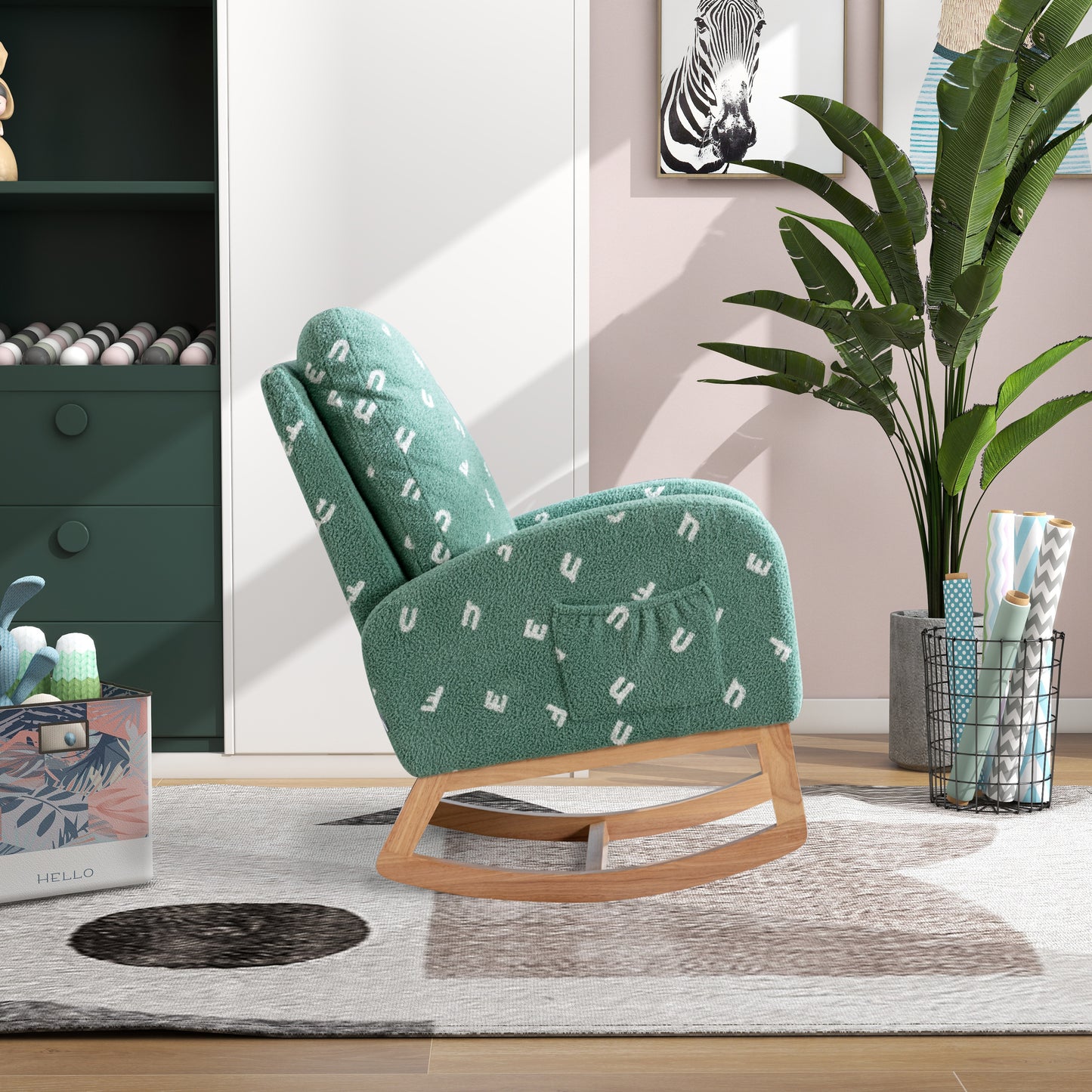 Chic Rocking Chair for Cozy Nurseries and Living Rooms