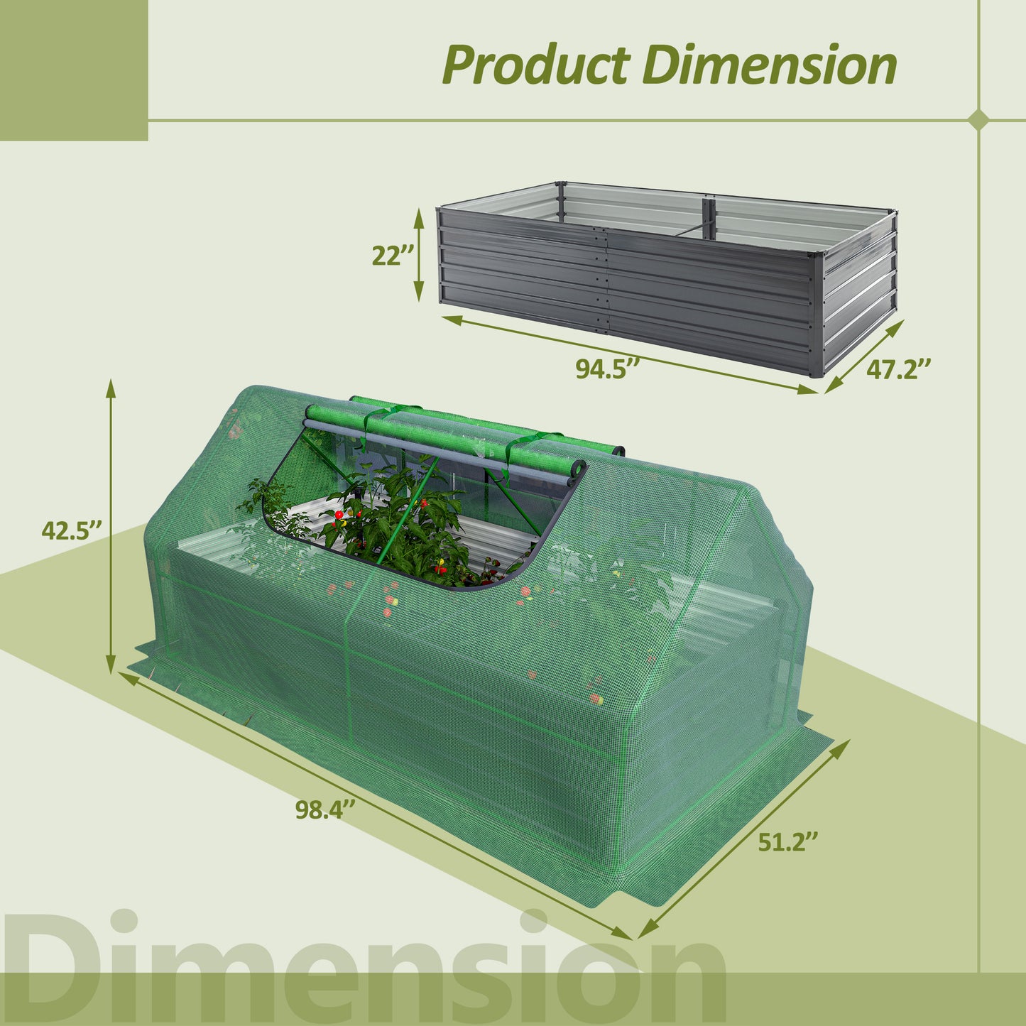 Oasis Garden Grow Box with Greenhouse Cover