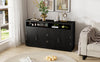 Stylish Black Classic Sideboard with Adjustable Shelves