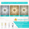 Sparkling Gold Sputnik Ceiling Light