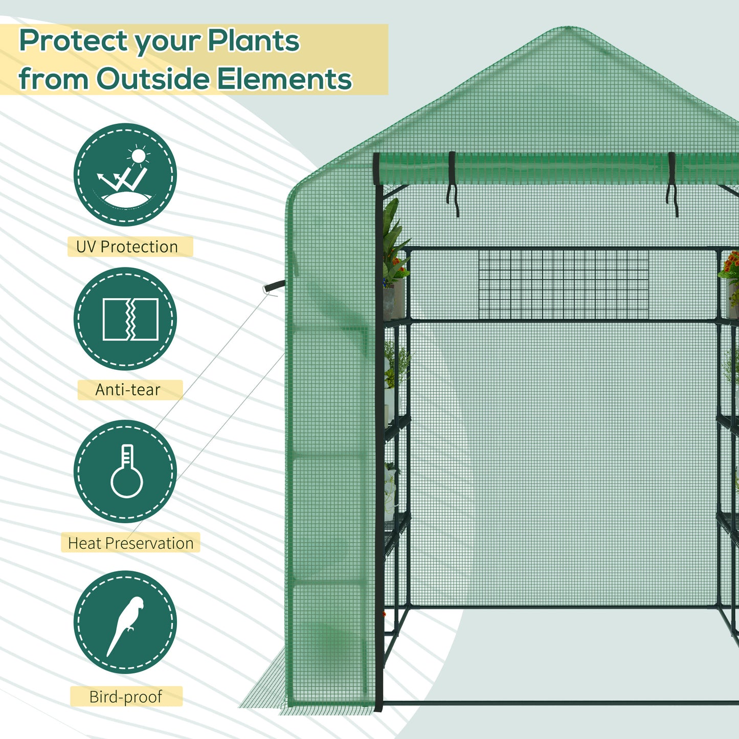 Garden Haven Walk-In Greenhouse - Perfect for Plants and Blooms!