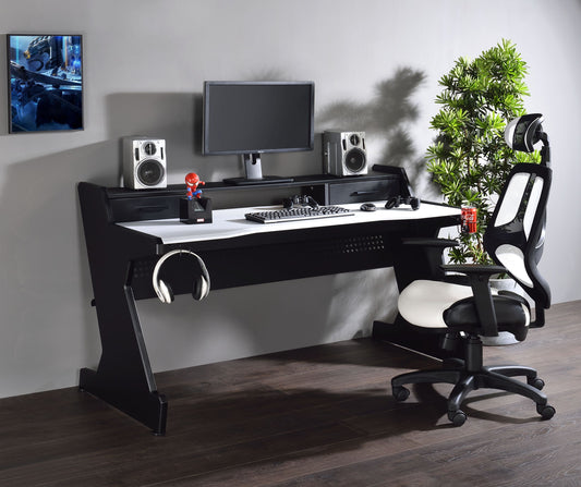 Stylish Dual-Drawer Gaming Desk