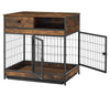 Rustic Dog Crate with Double Doors